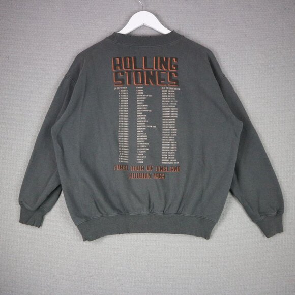 Bravado The Rolling Stones Mens Intentionally Distressed Tour Sweater - Picture 2 of 6